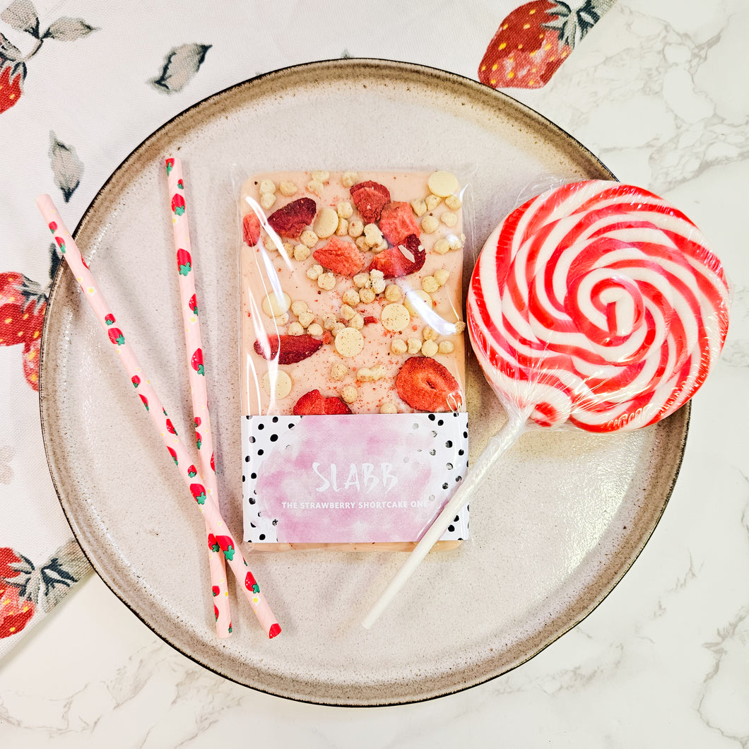 Strawberry Shortcake Lollipop & Chocolate Set