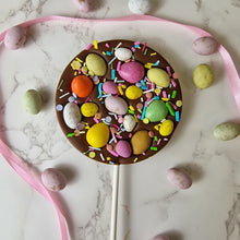 Load image into Gallery viewer, Giant Milk Chocolate Easter Egg Lollipop
